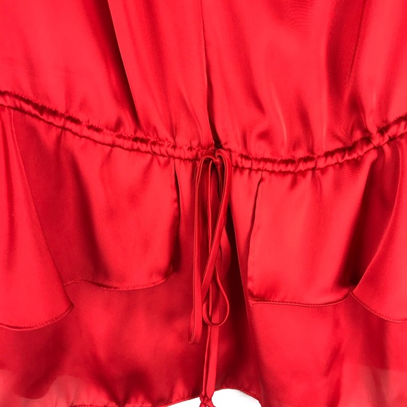 Red Ruffles Satin Top ❤️ - Picture 5 of 8